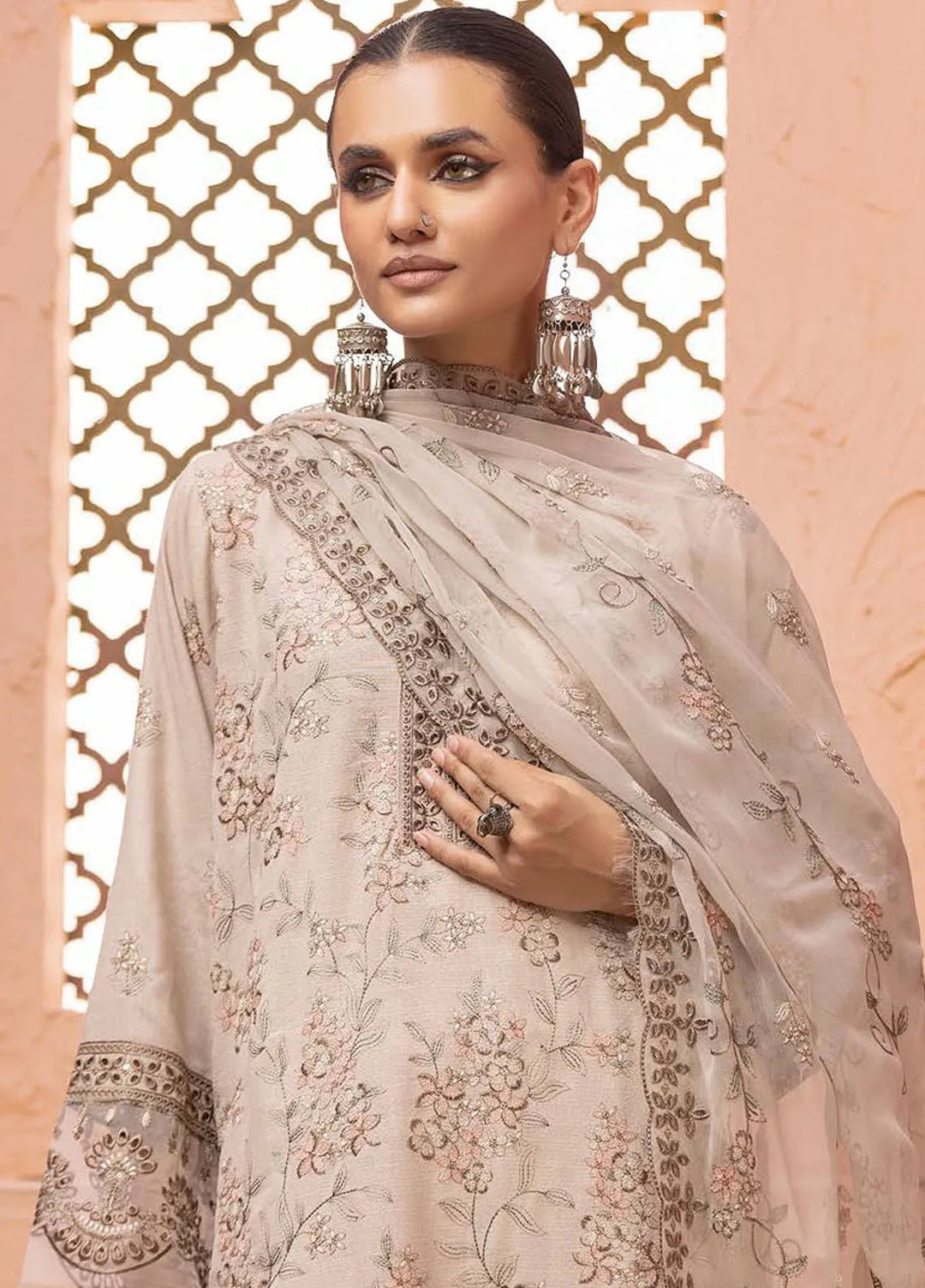 Mahees By Riaz Arts Embroidered Karandi Suit Unstitched 3 Piece RA24M9 D-05 - Winter Collection