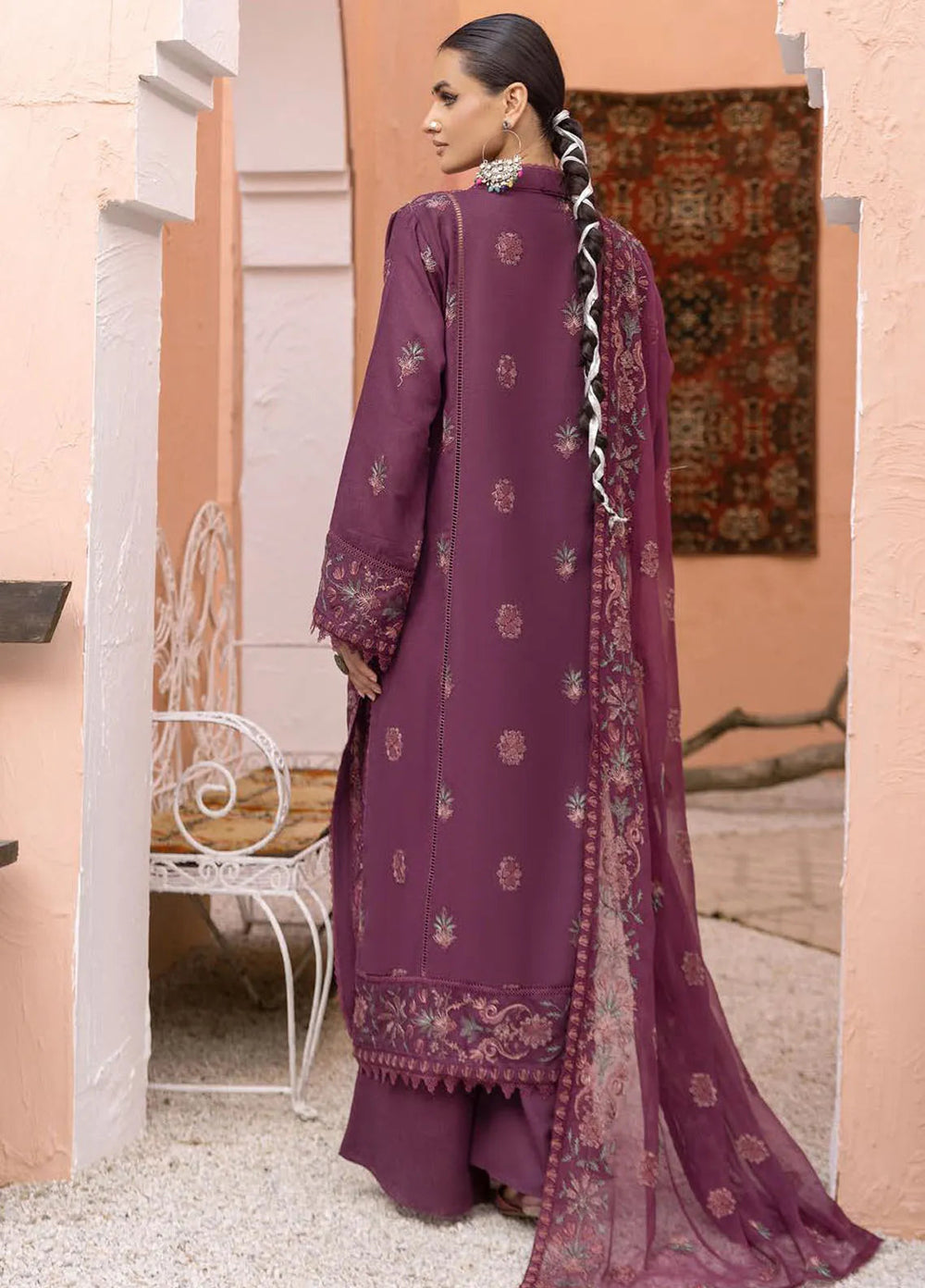 Mahees By Riaz Arts Embroidered Karandi Suit Unstitched 3 Piece RA24M9 D-06 - Winter Collection