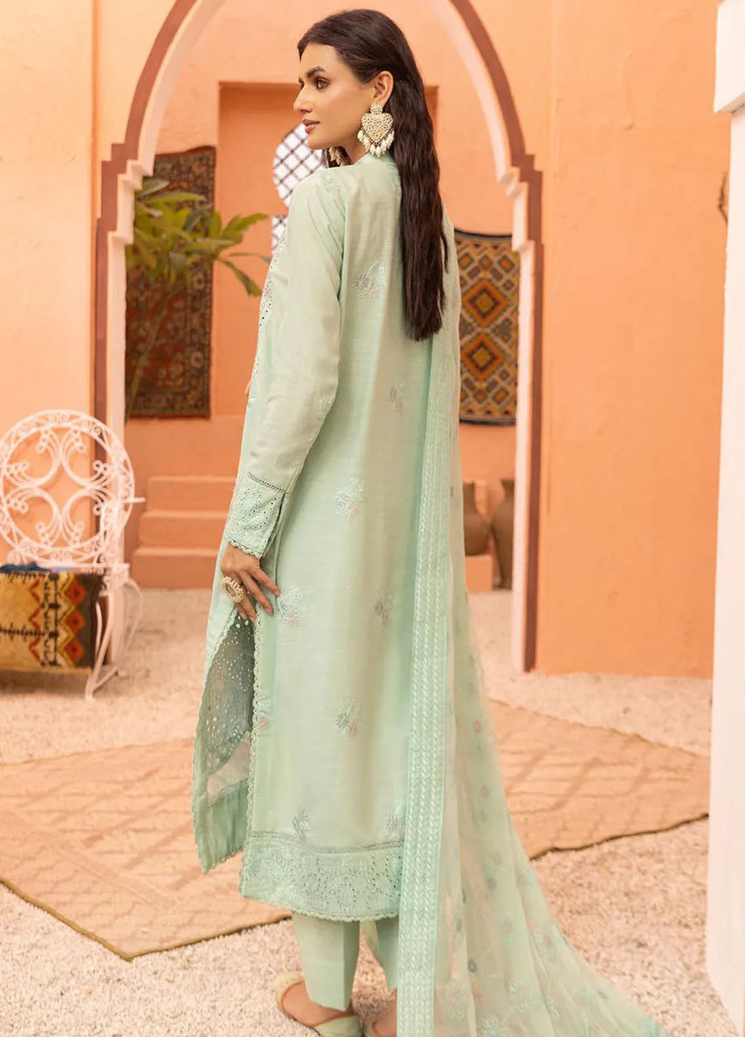 Mahees By Riaz Arts Embroidered Karandi Suit Unstitched 3 Piece RA24M9 D-08 - Winter Collection