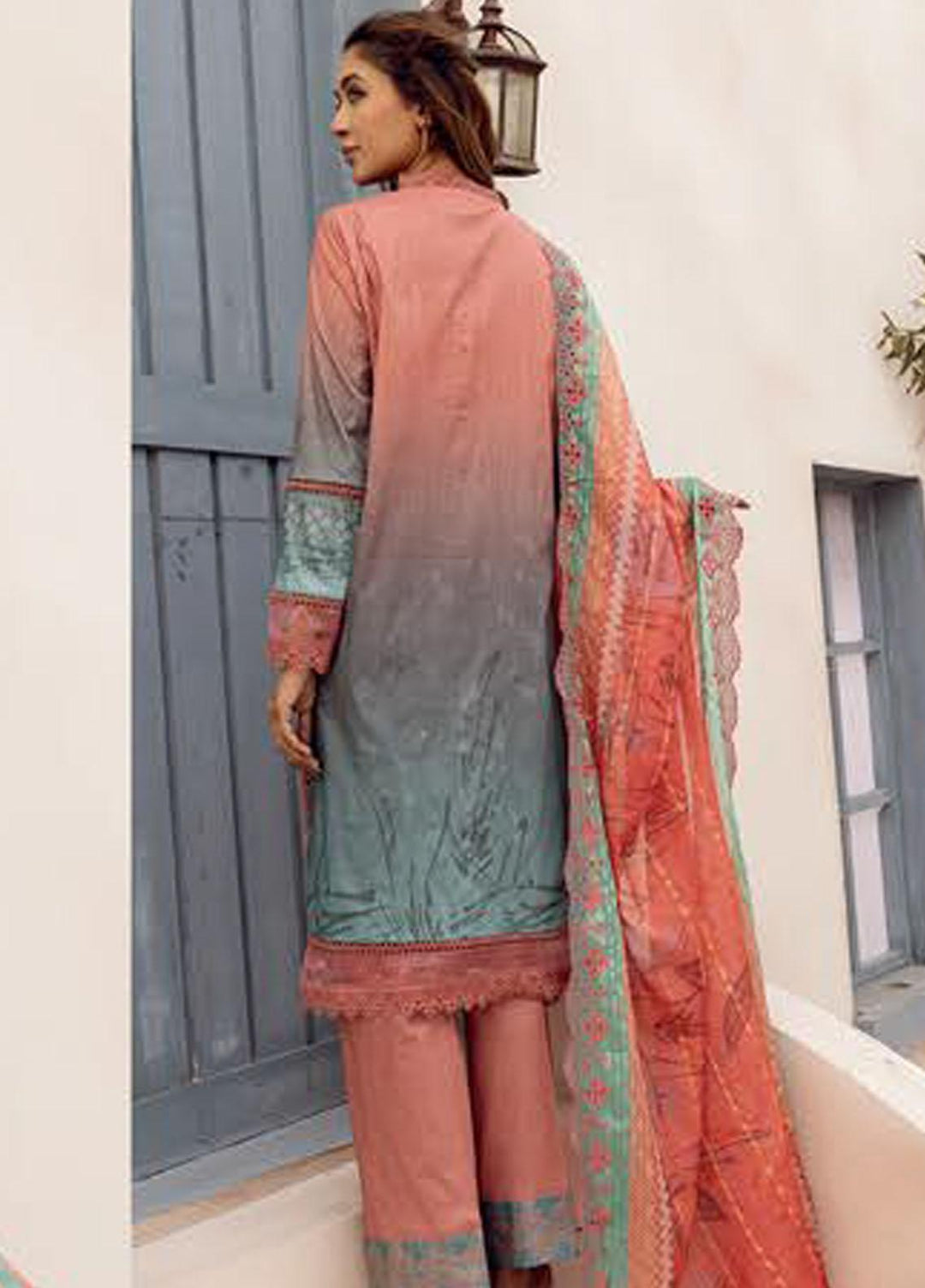 Mahees By Riaz Arts Embroidered Lawn Suits Unstitched 3 Piece RA23-M8 D-10 - Summer Collection