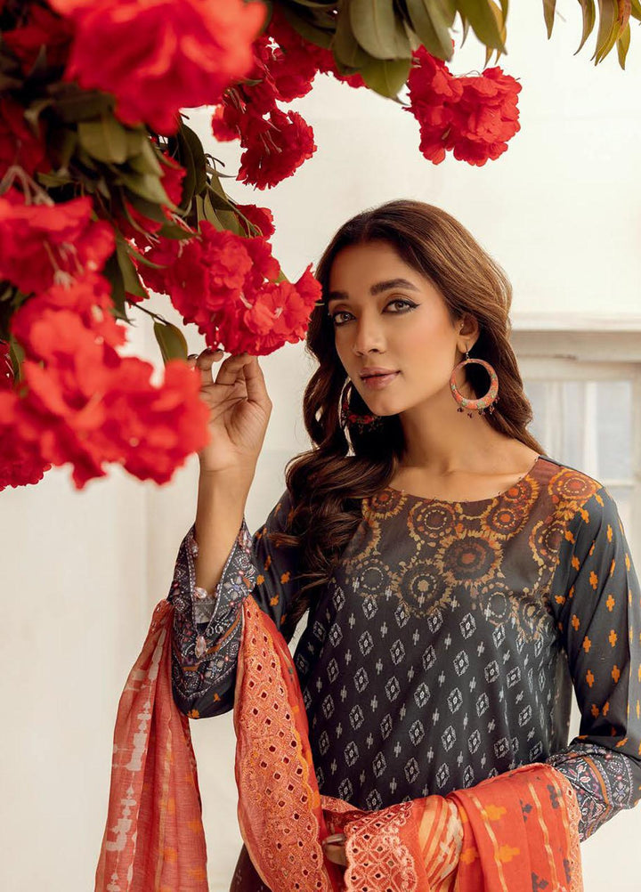 Mahees By Riaz Arts Embroidered Lawn Suits Unstitched 3 Piece RA23-M8 D-2 - Summer Collection