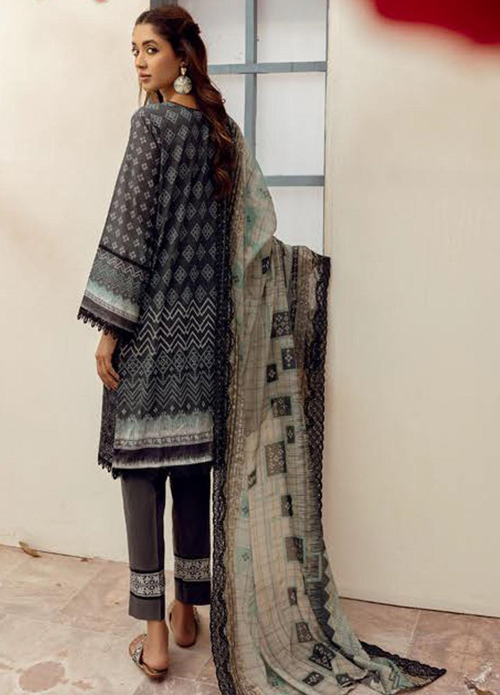 Mahees By Riaz Arts Embroidered Lawn Suits Unstitched 3 Piece RA23-M8 D-3 - Summer Collection