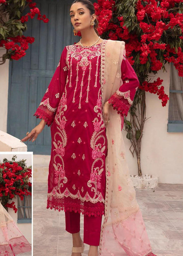 Mahees By Riaz Arts Embroidered Lawn Suits Unstitched 3 Piece RA23-M12 01 - Summer Collection