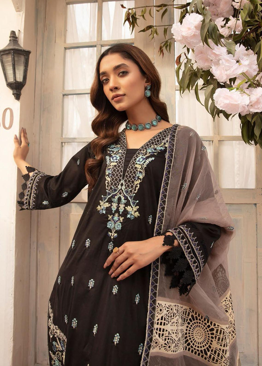 Mahees By Riaz Arts Embroidered Lawn Suits Unstitched 3 Piece RA23-M12 03 - Summer Collection