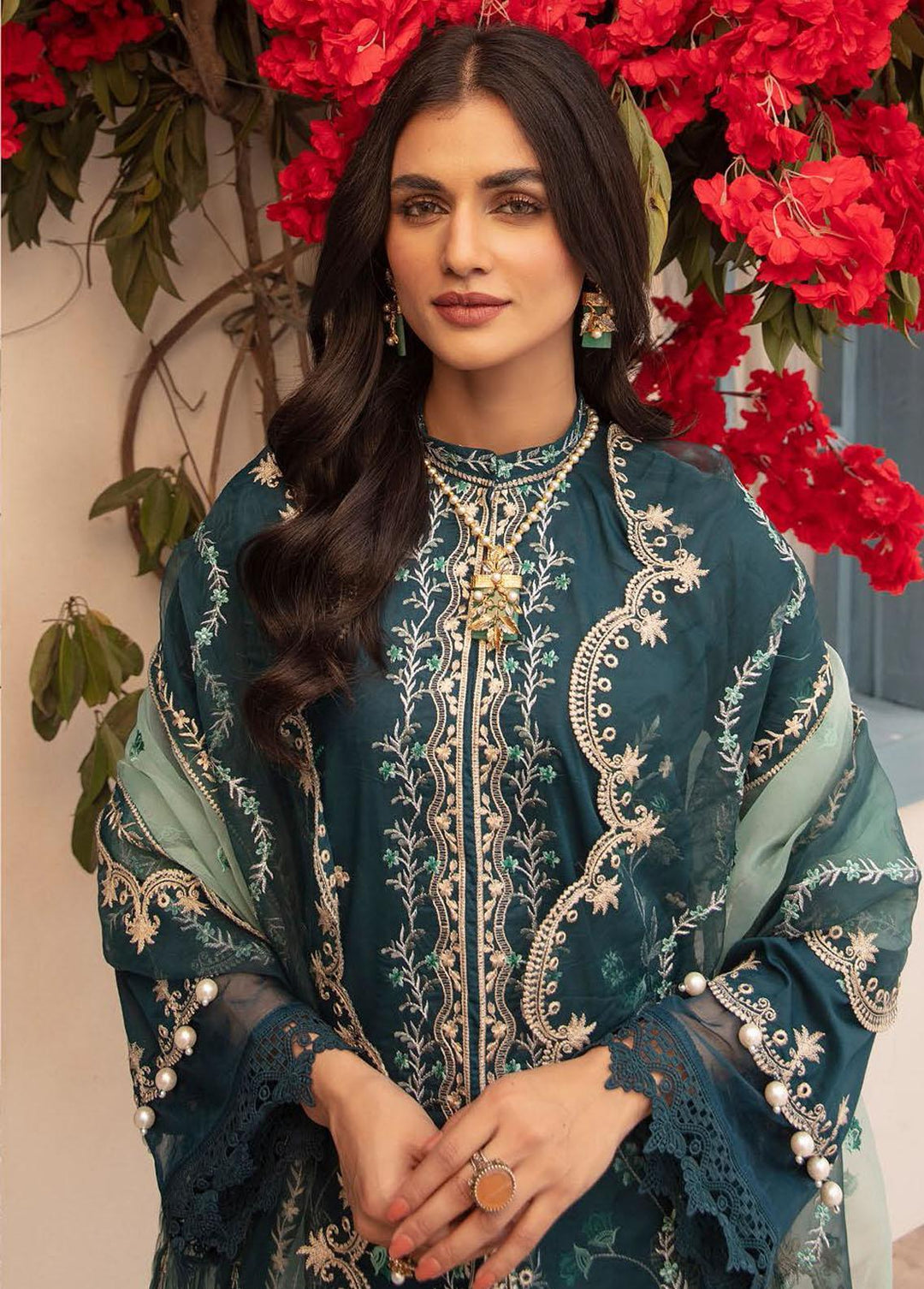 Mahees By Riaz Arts Embroidered Lawn Suits Unstitched 3 Piece RA23-M12 04 - Summer Collection