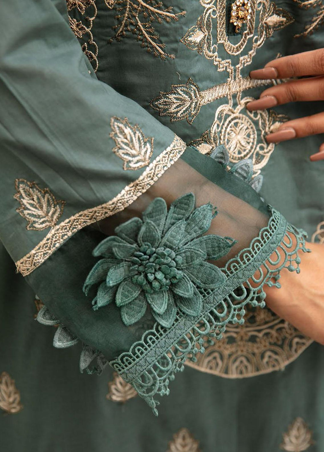 Mahees By Riaz Arts Embroidered Lawn Suits Unstitched 3 Piece RA23-M12 05 - Summer Collection