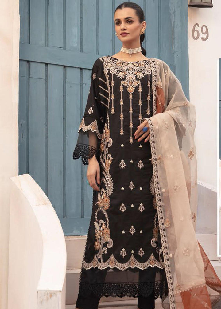 Mahees By Riaz Arts Embroidered Lawn Suits Unstitched 3 Piece RA23-M12 07 - Summer Collection