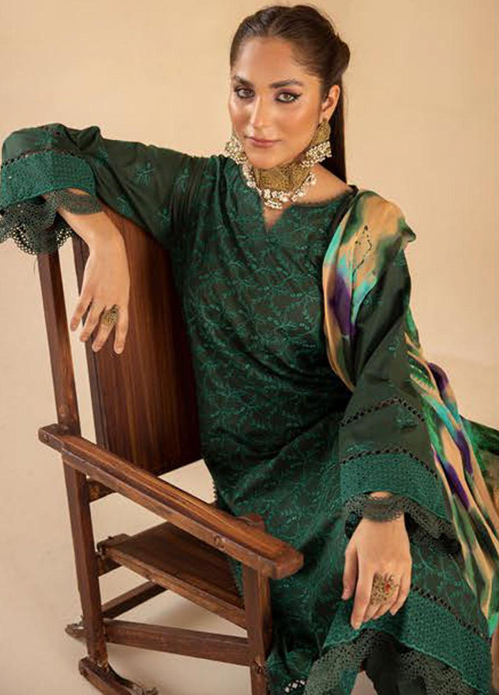 Mahees By Riaz Arts Embroidered Lawn Suits Unstitched 3 Piece RA23M-V33 D-01 - Summer Collection