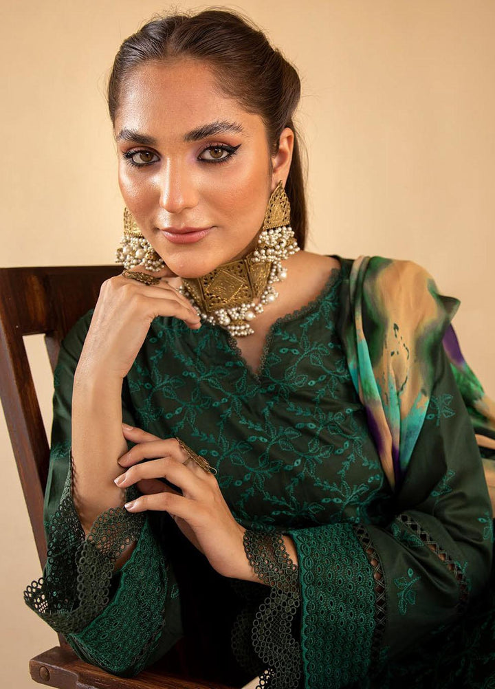 Mahees By Riaz Arts Embroidered Lawn Suits Unstitched 3 Piece RA23M-V33 D-01 - Summer Collection