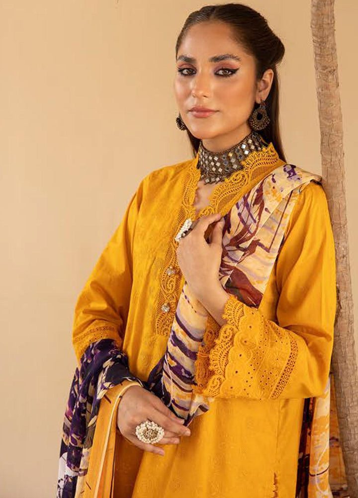 Mahees By Riaz Arts Embroidered Lawn Suits Unstitched 3 Piece RA23M-V33 D-02 - Summer Collection