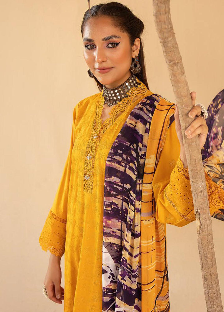 Mahees By Riaz Arts Embroidered Lawn Suits Unstitched 3 Piece RA23M-V33 D-02 - Summer Collection
