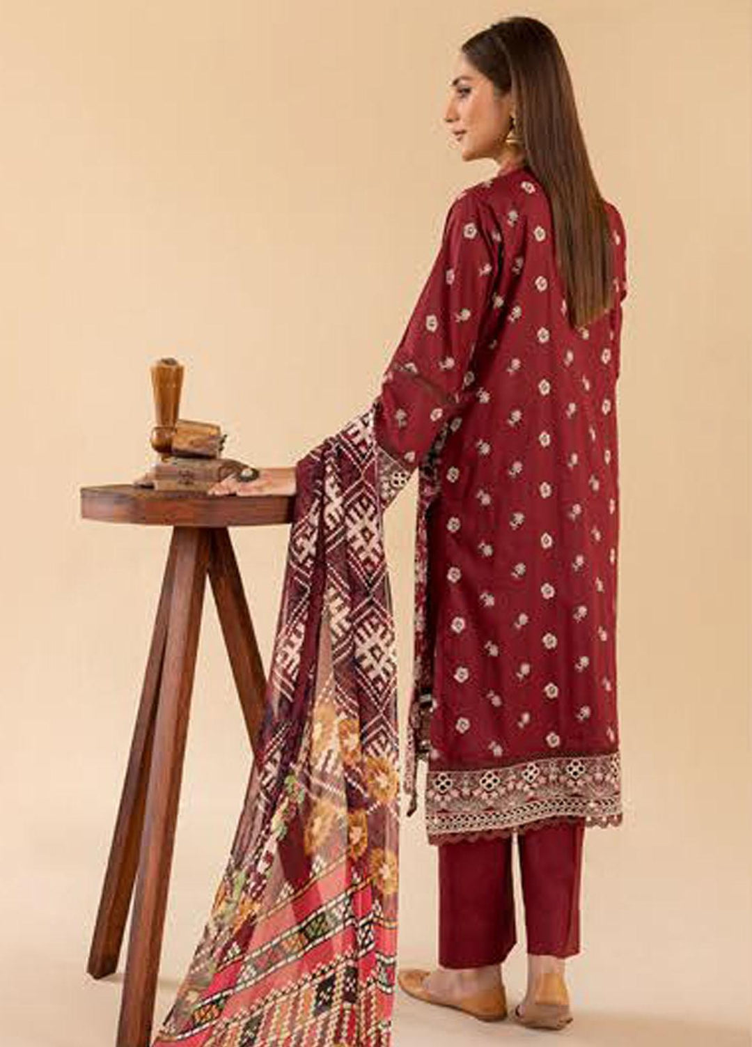 Mahees By Riaz Arts Embroidered Lawn Suits Unstitched 3 Piece RA23M-V33 D-03 - Summer Collection