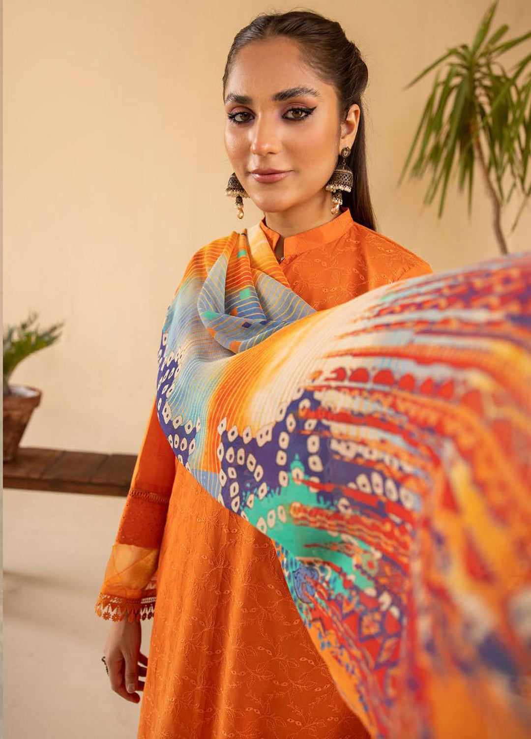 Mahees By Riaz Arts Embroidered Lawn Suits Unstitched 3 Piece RA23M-V33 D-04 - Summer Collection