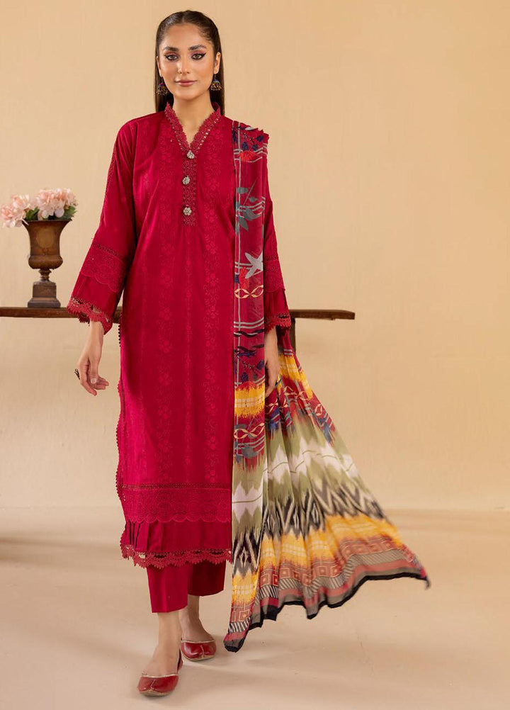Mahees By Riaz Arts Embroidered Lawn Suits Unstitched 3 Piece RA23M-V33 D-08 - Summer Collection
