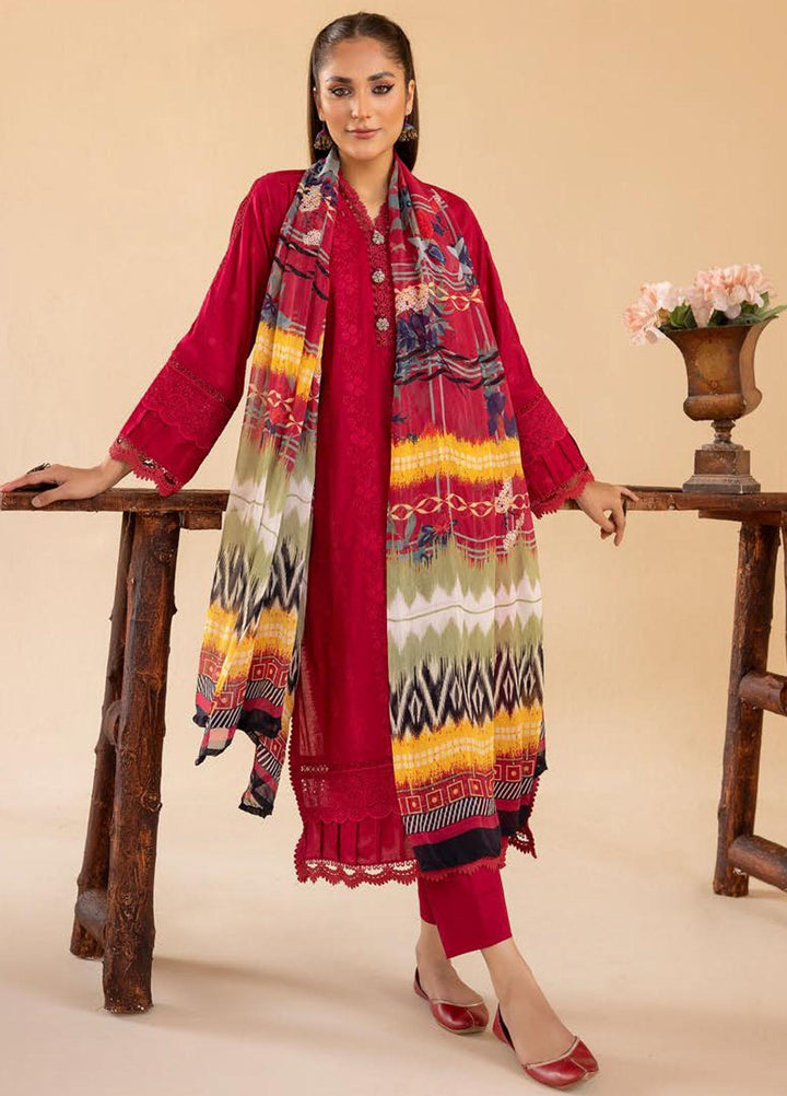 Mahees By Riaz Arts Embroidered Lawn Suits Unstitched 3 Piece RA23M-V33 D-08 - Summer Collection