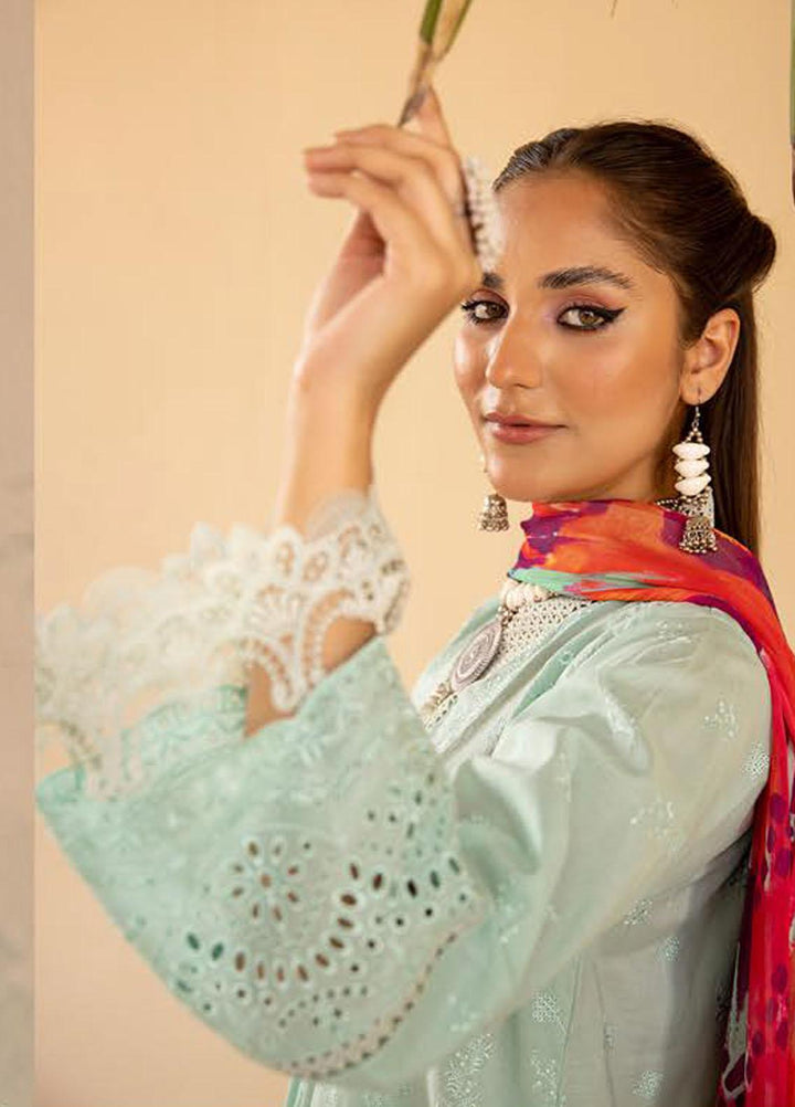 Mahees By Riaz Arts Embroidered Lawn Suits Unstitched 3 Piece RA23M-V33 D-09 - Summer Collection