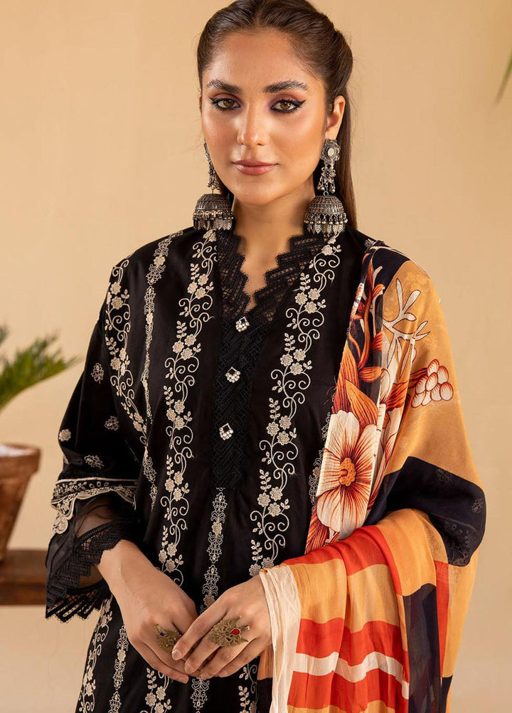 Mahees By Riaz Arts Embroidered Lawn Suits Unstitched 3 Piece RA23M-V33 D-10 - Summer Collection