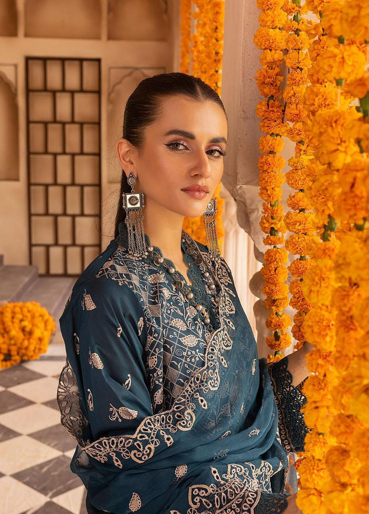 Mahees By Riaz Arts Embroidered Lawn Suits Unstitched 3 Piece RA23M-V28 D-02 - Summer Collection