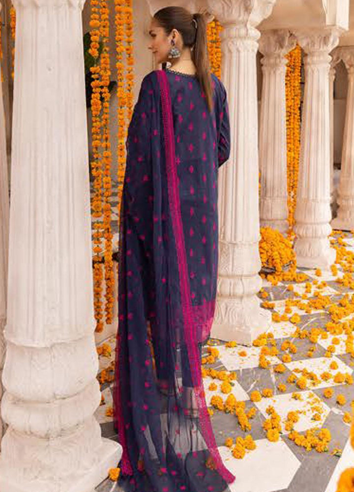 Mahees By Riaz Arts Embroidered Lawn Suits Unstitched 3 Piece RA23M-V28 D-03 - Summer Collection