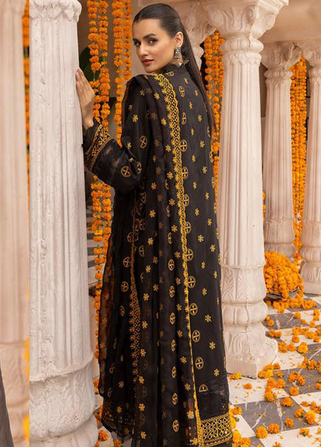 Mahees By Riaz Arts Embroidered Lawn Suits Unstitched 3 Piece RA23M-V28 D-04 - Summer Collection