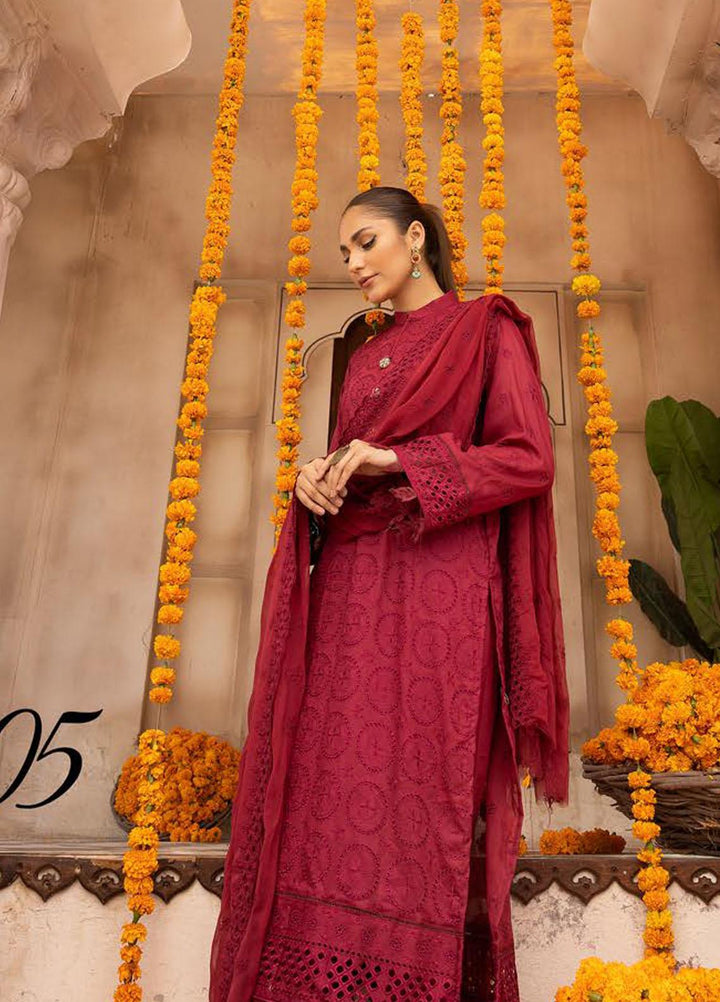 Mahees By Riaz Arts Embroidered Lawn Suits Unstitched 3 Piece RA23M-V28 D-05 - Summer Collection