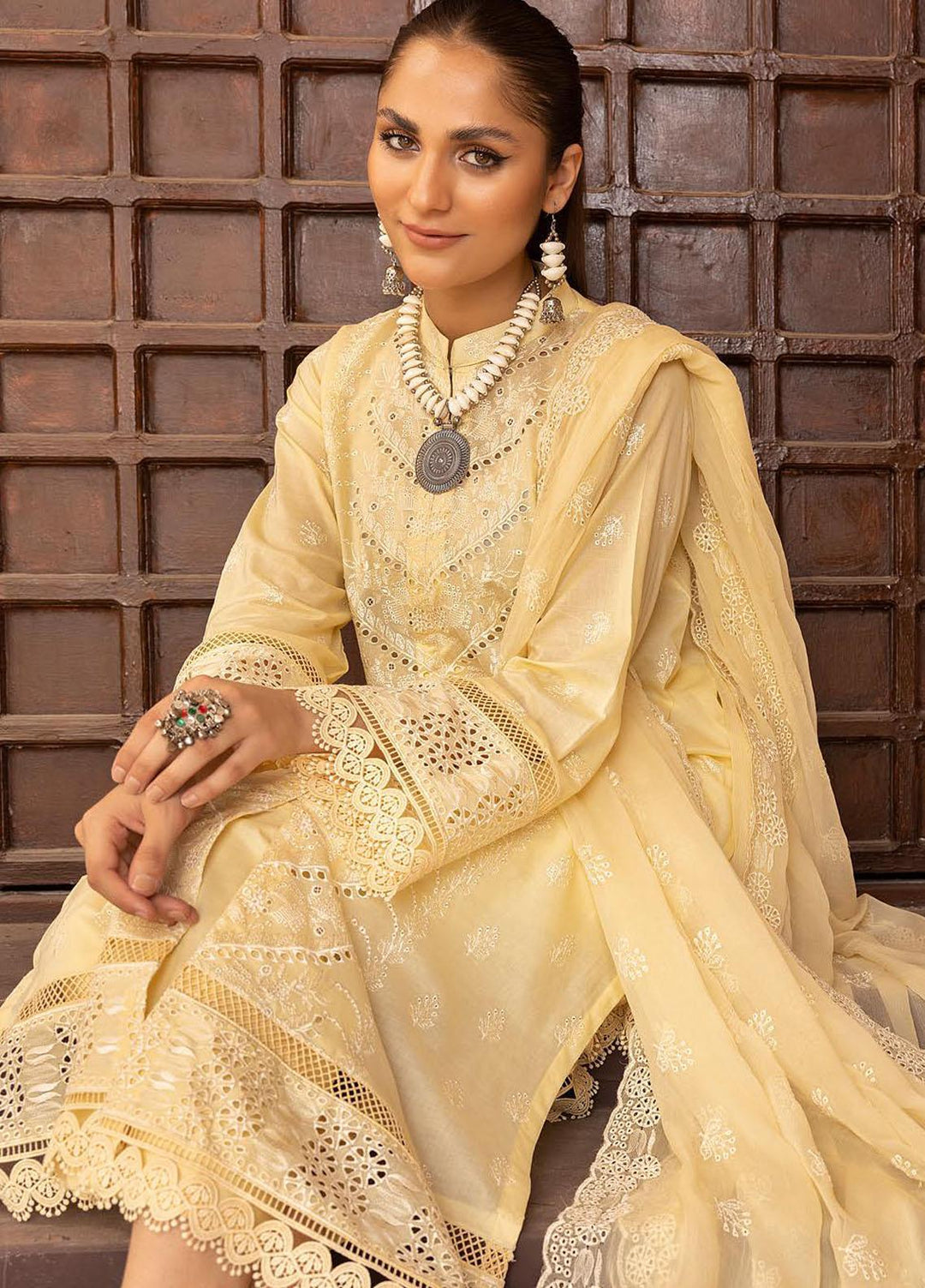 Mahees By Riaz Arts Embroidered Lawn Suits Unstitched 3 Piece RA23M-V28 D-06 - Summer Collection