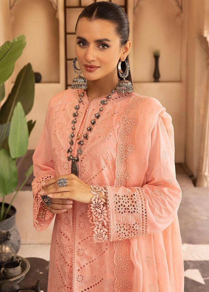 Mahees By Riaz Arts Embroidered Lawn Suits Unstitched 3 Piece RA23M-V28 D-07 - Summer Collection