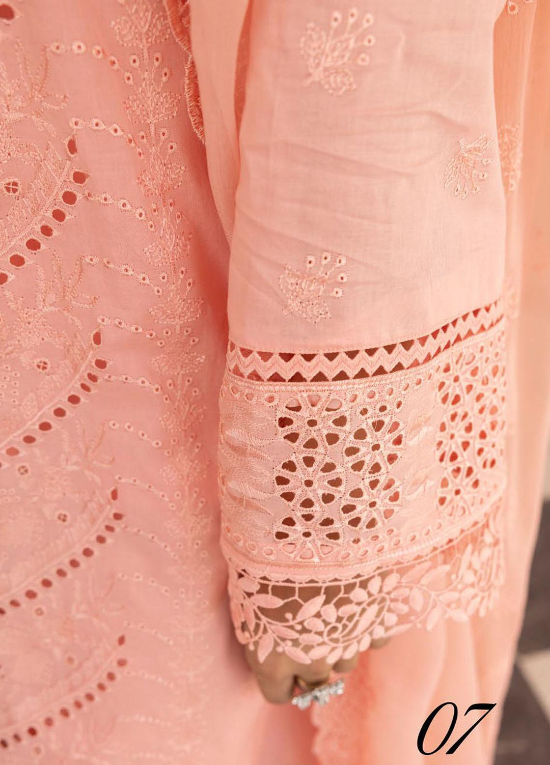 Mahees By Riaz Arts Embroidered Lawn Suits Unstitched 3 Piece RA23M-V28 D-07 - Summer Collection