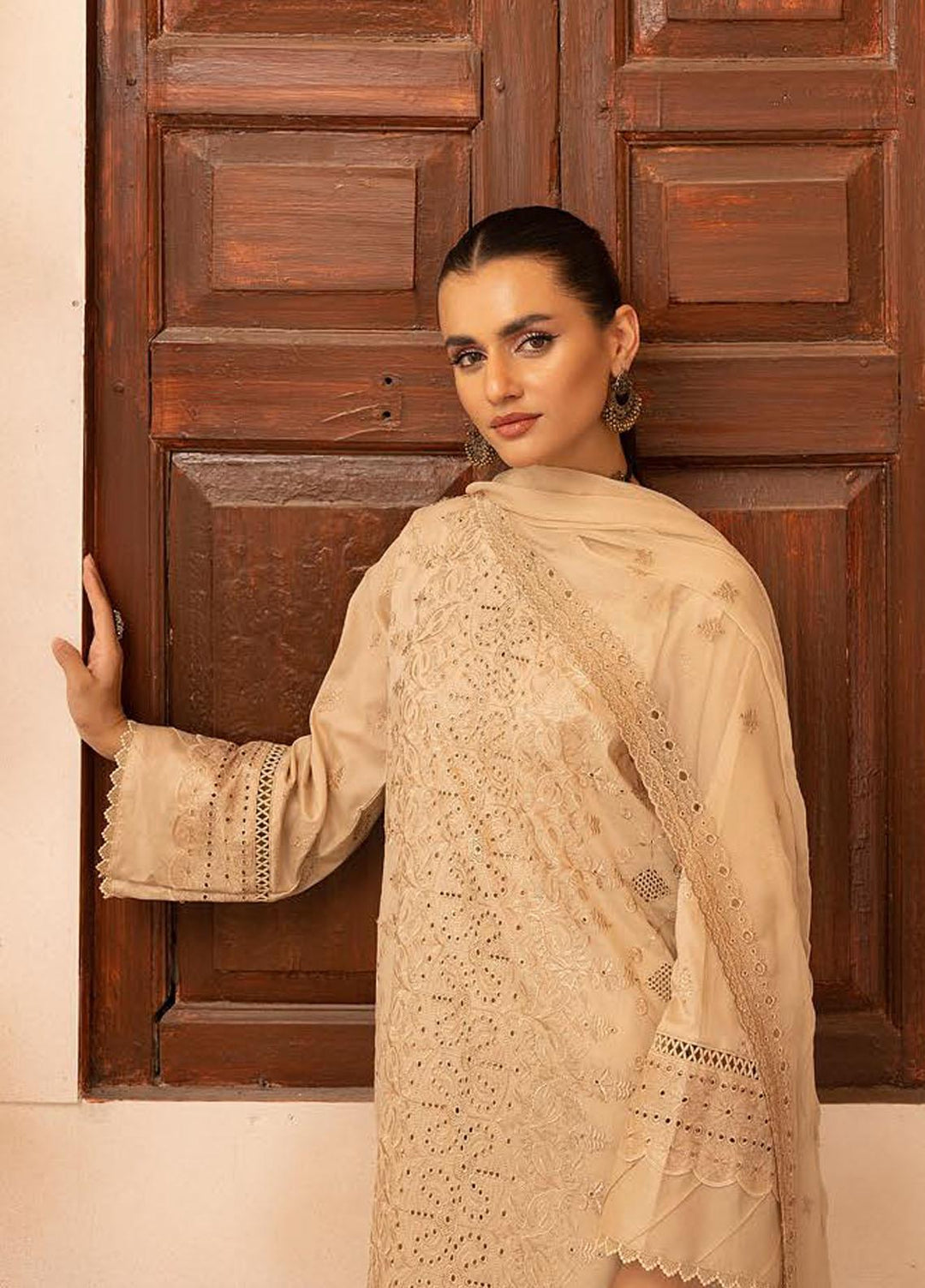 Mahees By Riaz Arts Embroidered Lawn Suits Unstitched 3 Piece RA23M-V28 D-08 - Summer Collection