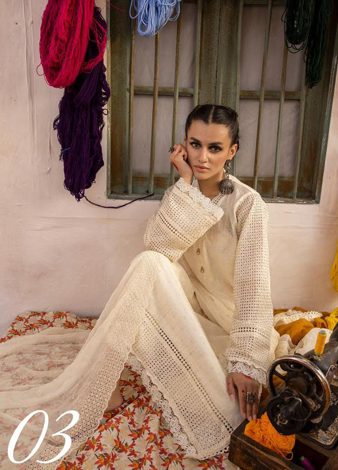 Mahees By Riaz Arts Embroidered Lawn Suits Unstitched 3 Piece RA23M-V29 D-03 - Summer Collection