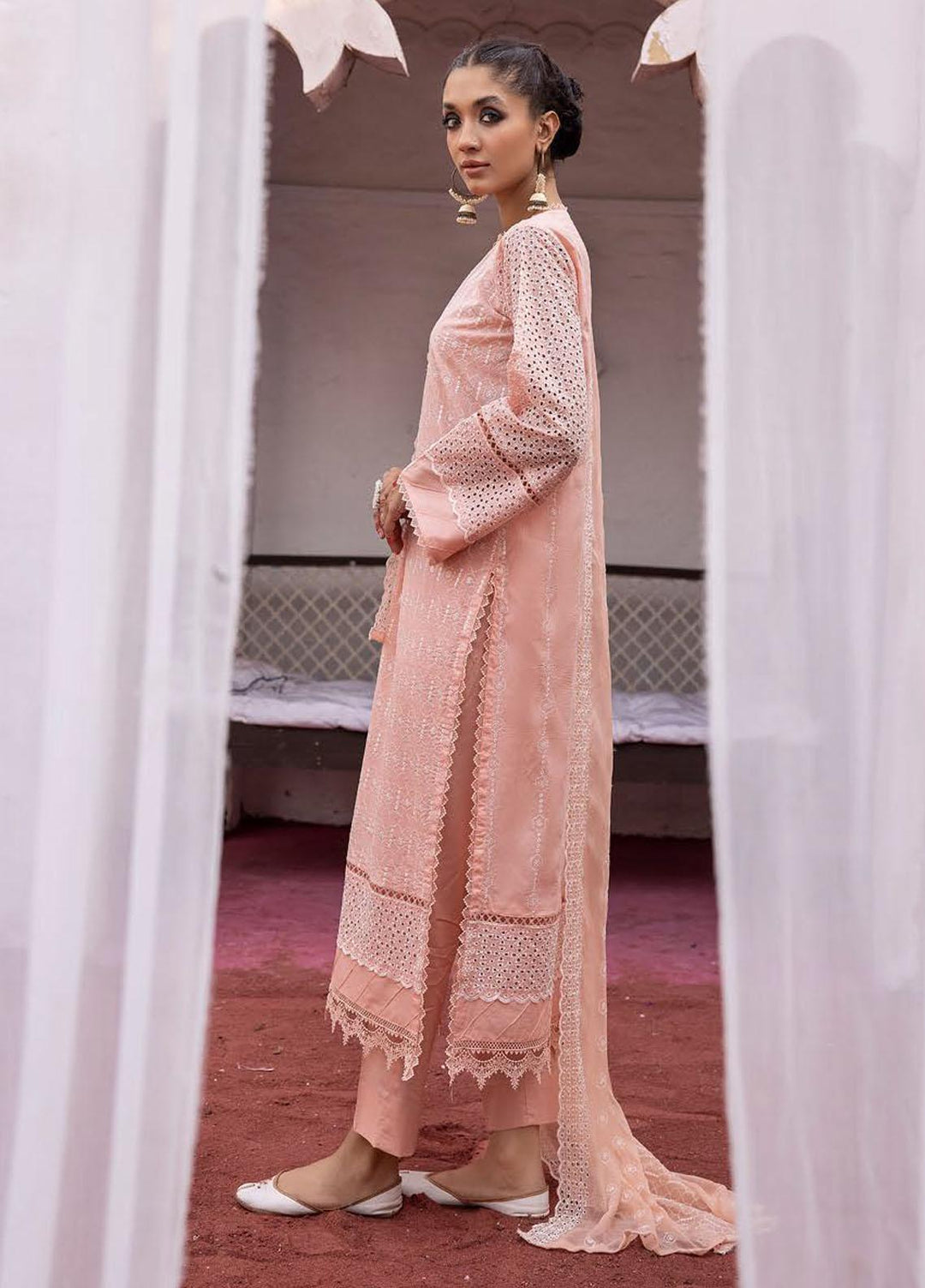 Mahees By Riaz Arts Embroidered Lawn Suits Unstitched 3 Piece RA23M-V29 D-05 - Summer Collection