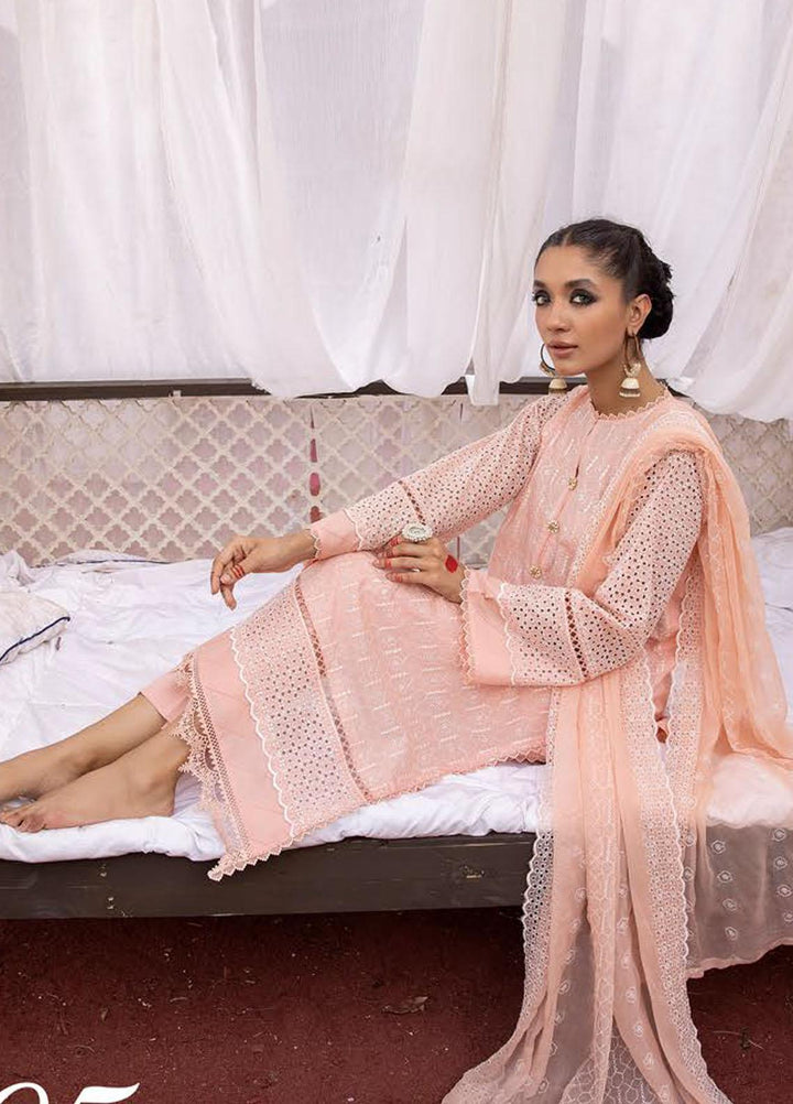 Mahees By Riaz Arts Embroidered Lawn Suits Unstitched 3 Piece RA23M-V29 D-05 - Summer Collection