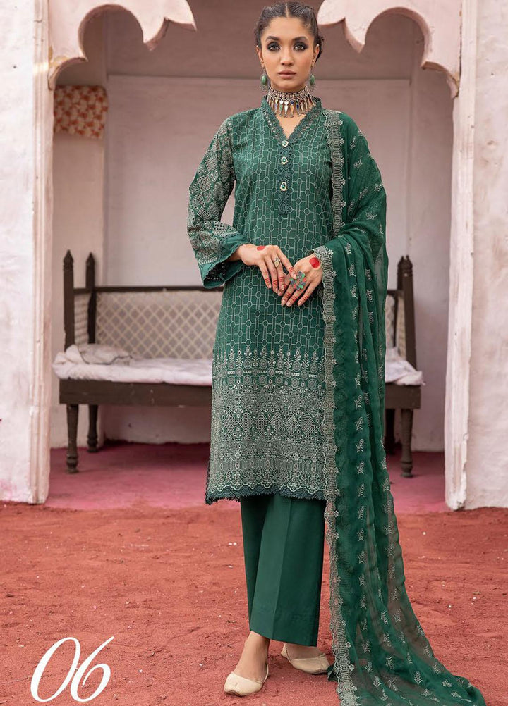 Mahees By Riaz Arts Embroidered Lawn Suits Unstitched 3 Piece RA23M-V29 D-06 - Summer Collection