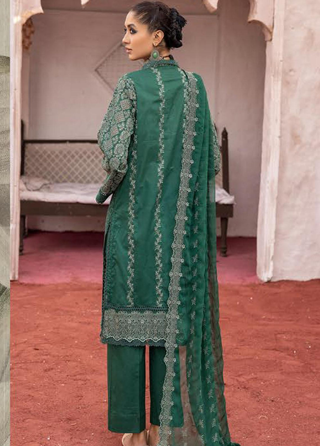 Mahees By Riaz Arts Embroidered Lawn Suits Unstitched 3 Piece RA23M-V29 D-06 - Summer Collection