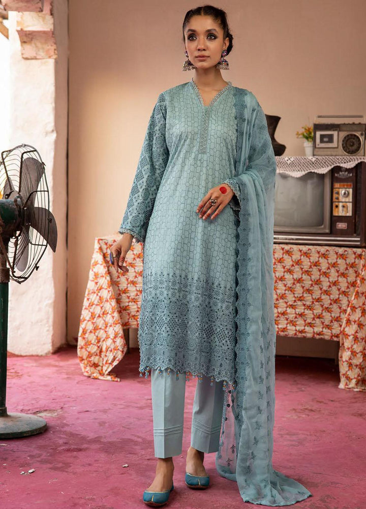 Mahees By Riaz Arts Embroidered Lawn Suits Unstitched 3 Piece RA23M-V29 D-07 - Summer Collection