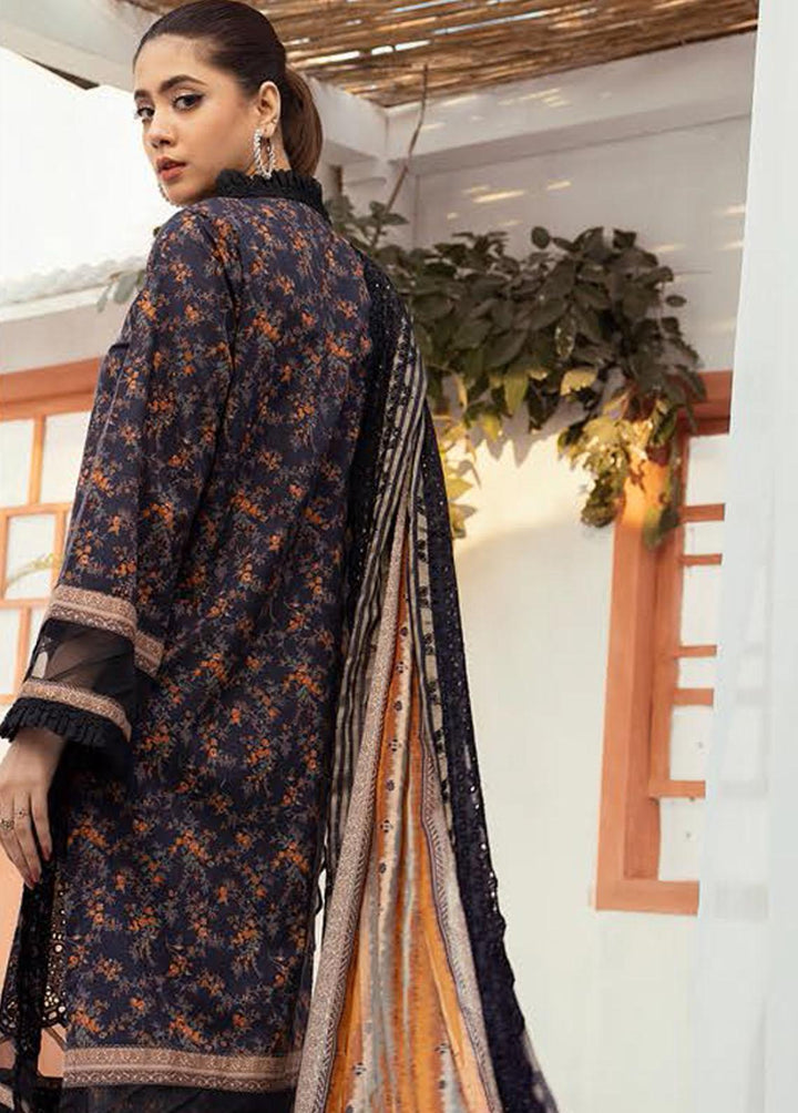 Mahees's By Riaz Arts Embroidered Lawn Suits Unstitched 3 Piece RA23-M6 01 - Summer Collection