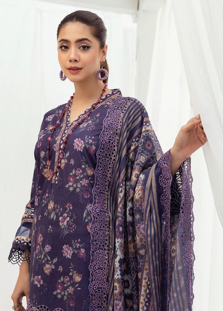 Mahees's By Riaz Arts Embroidered Lawn Suits Unstitched 3 Piece RA23-M6 10 - Summer Collection
