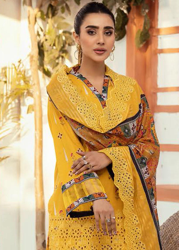 Mahees's By Riaz Arts Embroidered Lawn Suits Unstitched 3 Piece RA23-M6 06 - Summer Collection