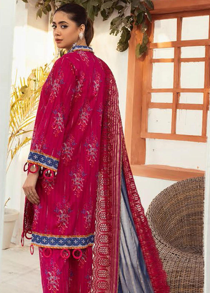 Mahees's By Riaz Arts Embroidered Lawn Suits Unstitched 3 Piece RA23-M6 07 - Summer Collection