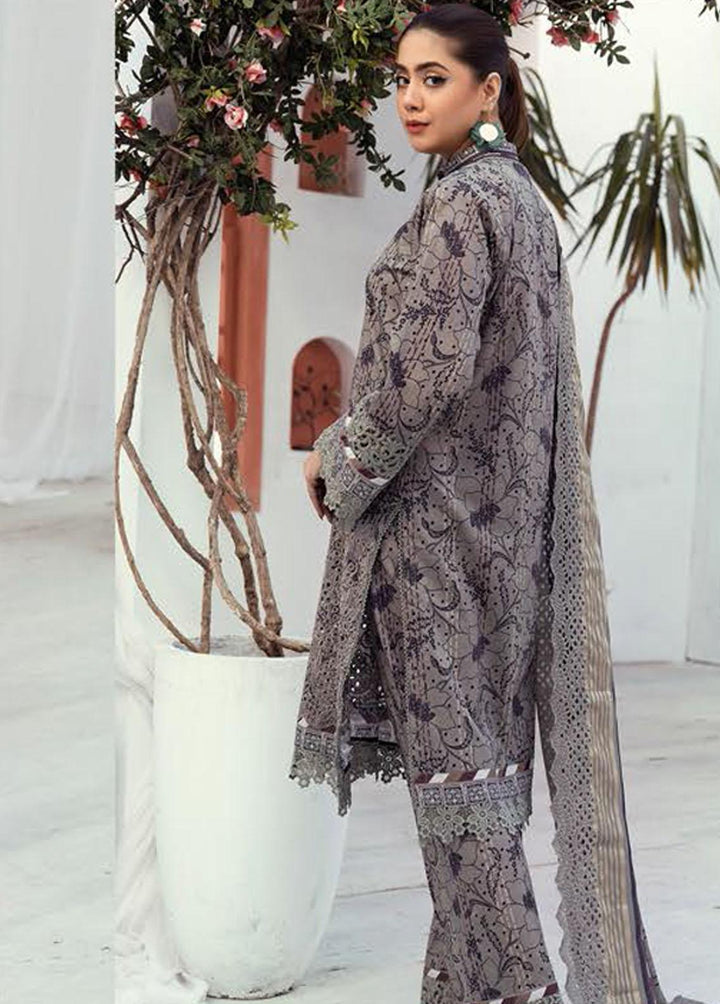 Mahees's By Riaz Arts Embroidered Lawn Suits Unstitched 3 Piece RA23-M6 09 - Summer Collection