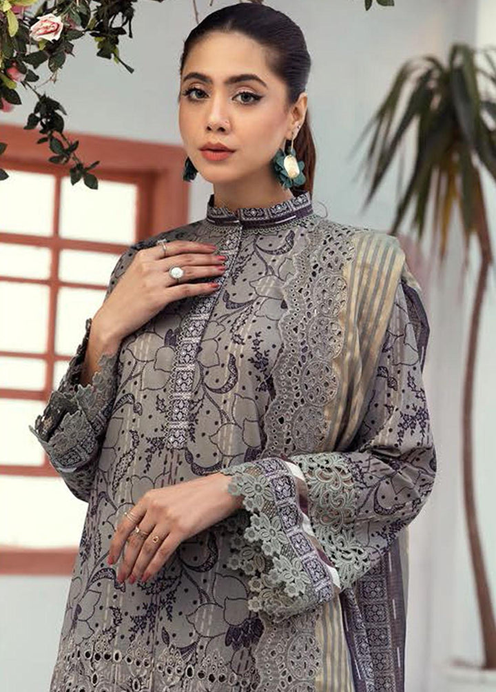Mahees's By Riaz Arts Embroidered Lawn Suits Unstitched 3 Piece RA23-M6 09 - Summer Collection
