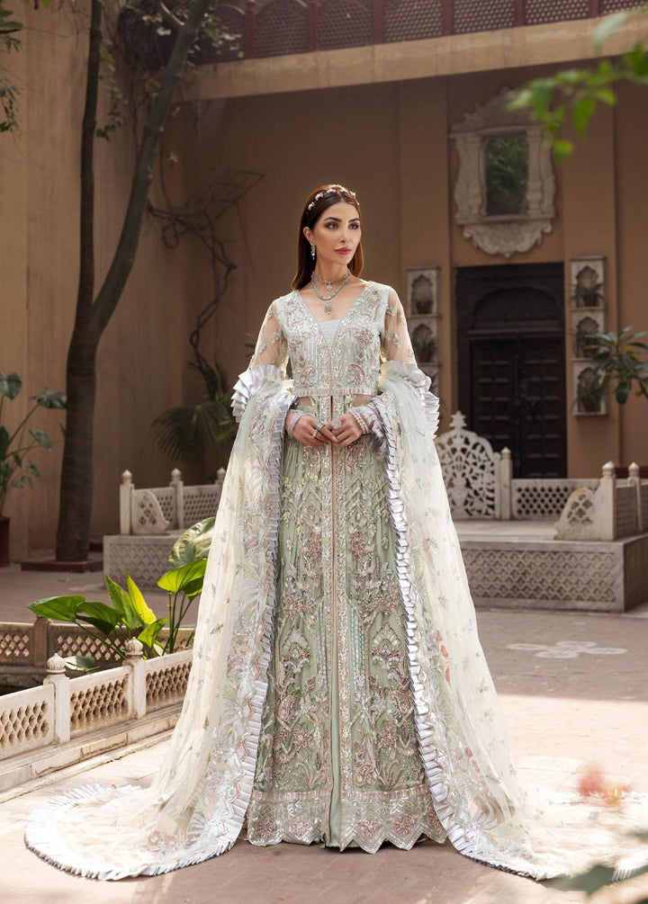 Mahermah By Emaan Adeel Embroidered Net Suits Unstitched 3 Piece EA22-M2 MB-203 - Bridal Collection