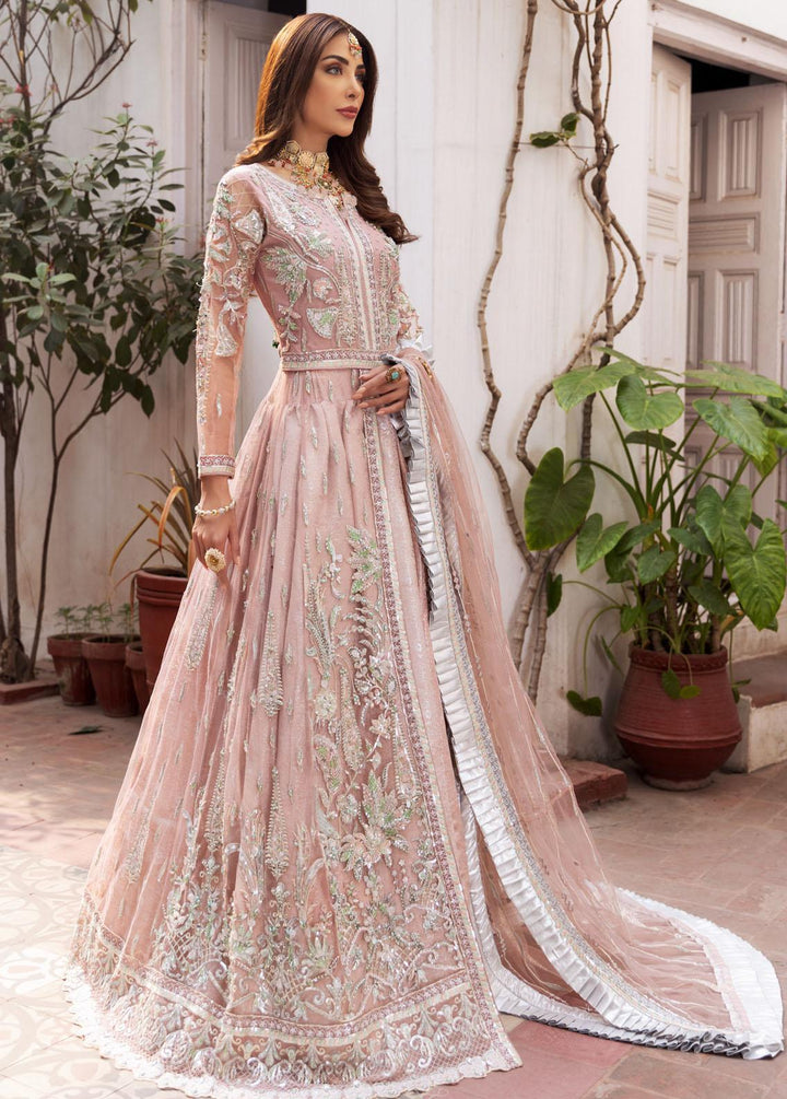 Mahermah By Emaan Adeel Embroidered Net Suits Unstitched 3 Piece EA22-M2 MB-205 - Bridal Collection