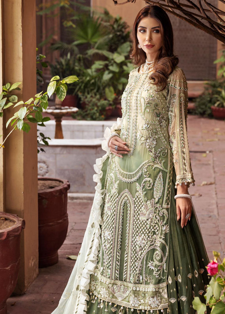 Mahermah By Emaan Adeel Embroidered Chiffon Suits Unstitched 3 Piece EA22-M2 MB-206 - Bridal Collection