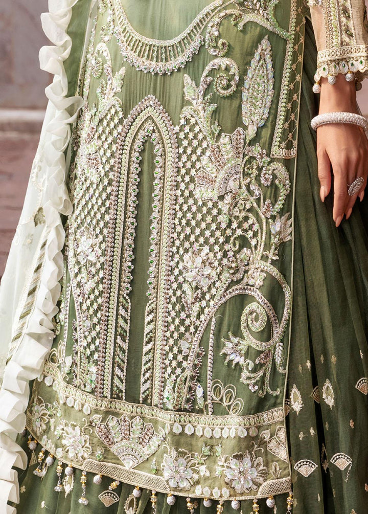 Mahermah By Emaan Adeel Embroidered Chiffon Suits Unstitched 3 Piece EA22-M2 MB-206 - Bridal Collection