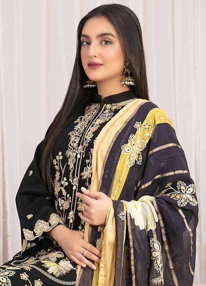 Maherooh By Tawakkal Fabrics Embroidered Jacquard Lawn Suits Unstitched 3 Piece TWF23M D-9253 - Formal Collection