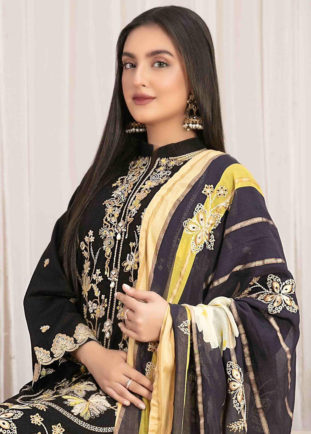 Maherooh By Tawakkal Fabrics Embroidered Jacquard Lawn Suits Unstitched 3 Piece TWF23M D-9253 - Formal Collection