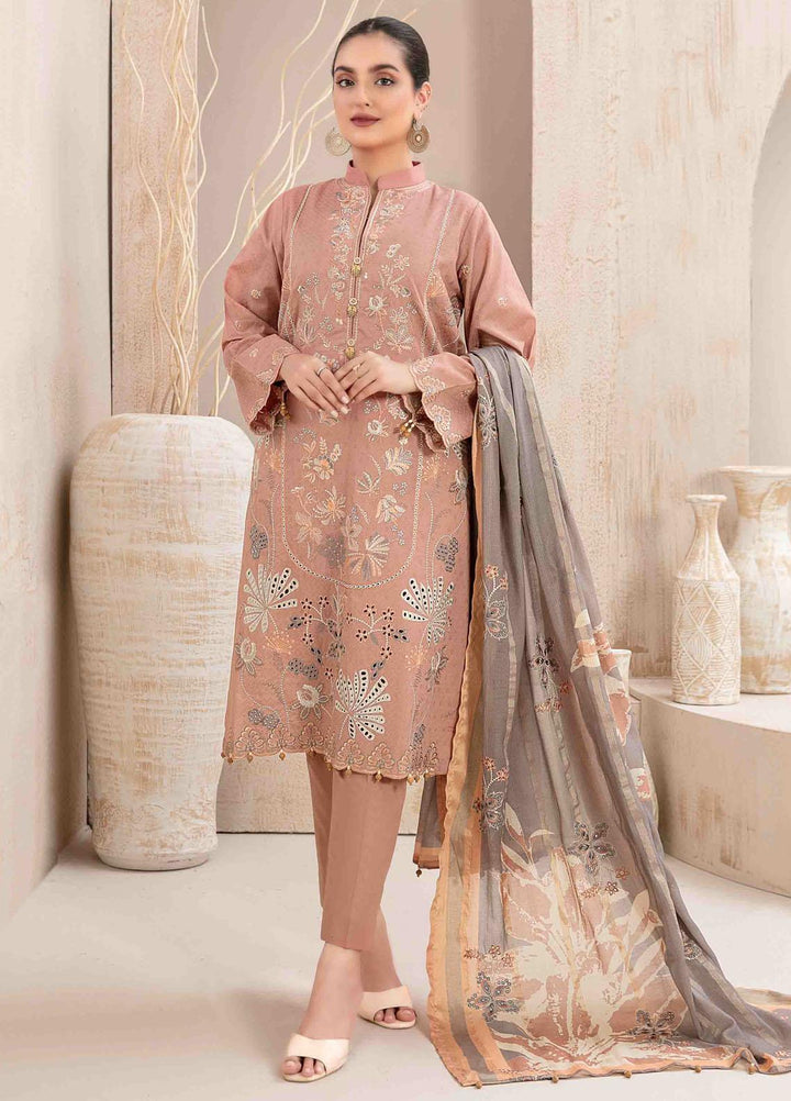 Maherooh By Tawakkal Fabrics Embroidered Jacquard Lawn Suits Unstitched 3 Piece TWF23M D-9254 - Formal Collection