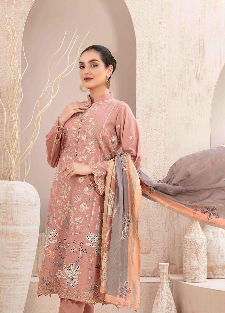 Maherooh By Tawakkal Fabrics Embroidered Jacquard Lawn Suits Unstitched 3 Piece TWF23M D-9254 - Formal Collection