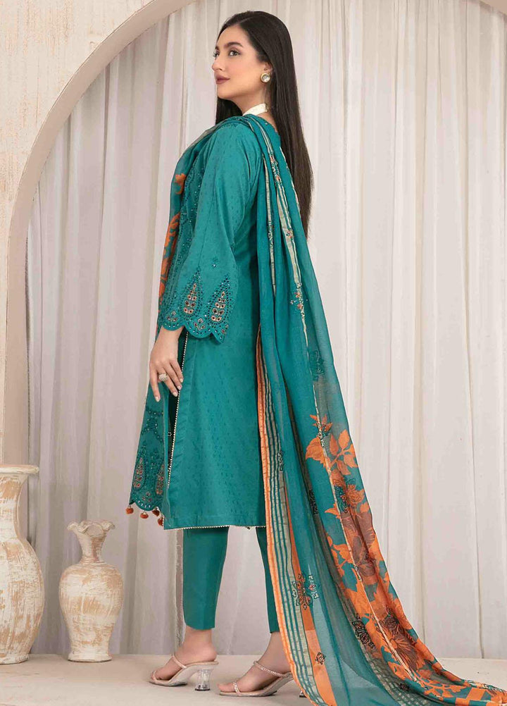 Maherooh By Tawakkal Fabrics Embroidered Jacquard Lawn Suits Unstitched 3 Piece TWF23M D-9256 - Formal Collection